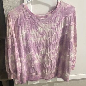 Simply Vera Vera Wang Lavender Tie-Dye Sweatshirt